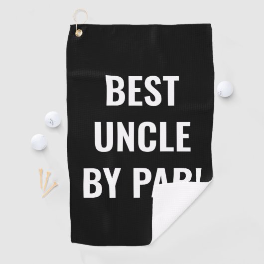 Beste Oom door Par Sports Golfer Lettering Golfhanddoek (Insitu)