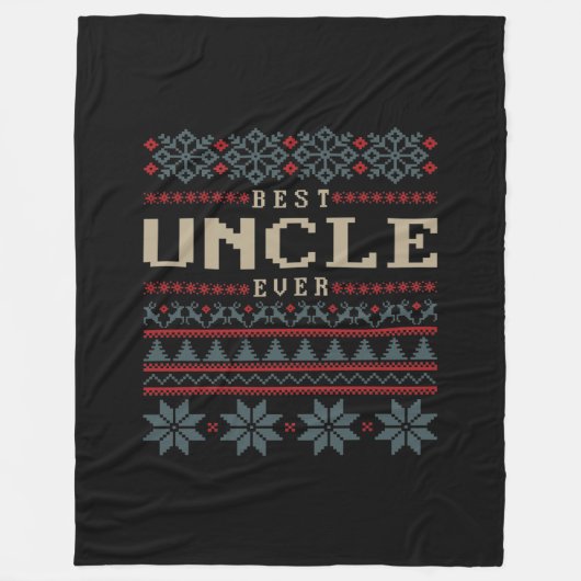 Beste oom Ever Fleece Deken (Voorkant)