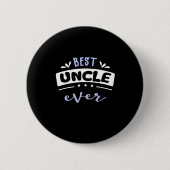 Beste oom Ever Gift Idee Ronde Button 5,7 Cm (Voorkant)