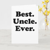 Beste oom Ever Kaart (Gele Bloem)