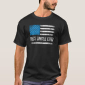 Beste oom Ever Oom Joke Amerikaanse vlag Birthday T-shirt (Voorkant)