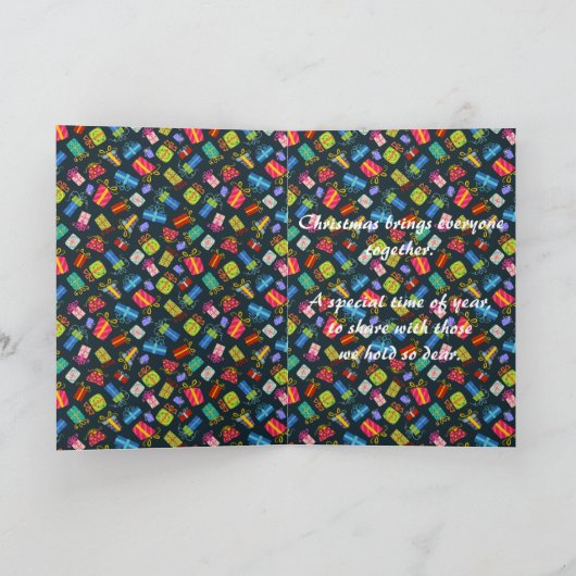 Beste Oom Feestdagen Kaart (Binnen)