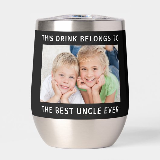 Beste Oom Fotocollage Zwart (Voorkant)