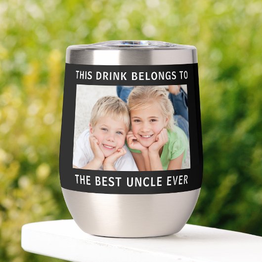 Beste Oom Fotocollage Zwart