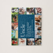 Beste Oom Funcle Definitie 14 Foto Blauw Legpuzzel (Verticaal)