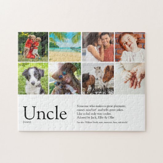 Beste Oom Funcle Definitie 6 Foto Collage Legpuzzel (Horizontaal)
