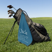 Beste Oom Funcle Definitie Blauw Ter Wereld Golfhanddoek (Groen)