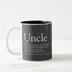 Beste Oom Funcle Moderne Definitie Grijs Tweekleurige Koffiemok