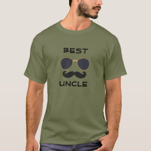 Beste oom, Funny Mustache, Mannen T-shirt