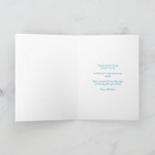 Beste Oom Ooit 42e Verjaardag Typografie in Blauw Kaart (Binnen)