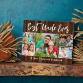 Beste Oom Ooit 5 Fotocollage Rustiek Pallet Hout Fotoplaat (Zijkant)