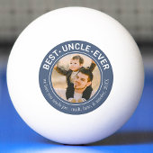 Beste oom ooit aangepaste foto Schattige Pingpongbal