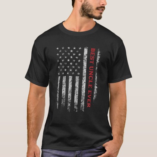 Beste Oom ooit Amerikaanse brandweerman met Thin R T-shirt (Voorkant)