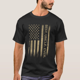 Beste Oom Ooit Amerikaanse Grunge Vlag Vader's T-shirt