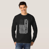 Beste oom ooit Amerikaanse vlag Vaderdag T-shirt (Voorkant volledig)