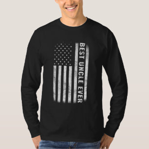 Beste oom ooit Amerikaanse vlag Vaderdag T-shirt