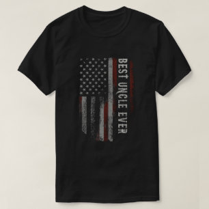 Beste Oom Ooit Amerikaanse Vlag Vintage Opa Cadeau T-shirt