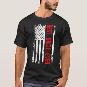 Beste oom ooit Amerikaanse vlag voor Vaderdag T-shirt