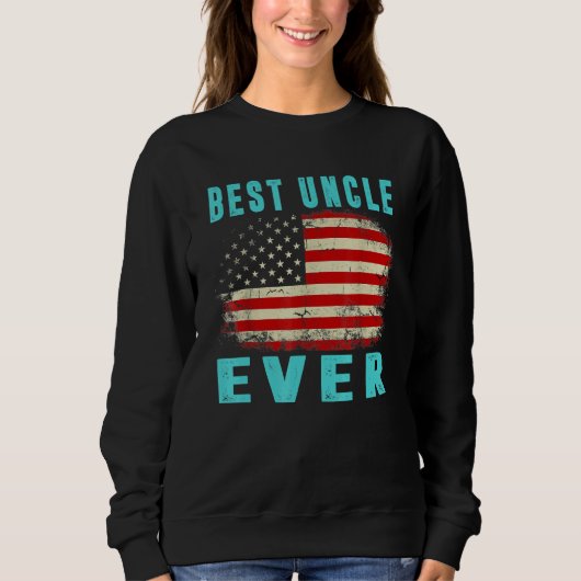  beste oom ooit Amerikaanse vlaggenvaderdag Trui (Voorkant)