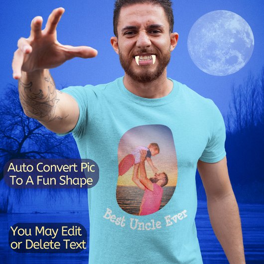 Beste oom ooit | Automatisch foto converteren naar T-shirt