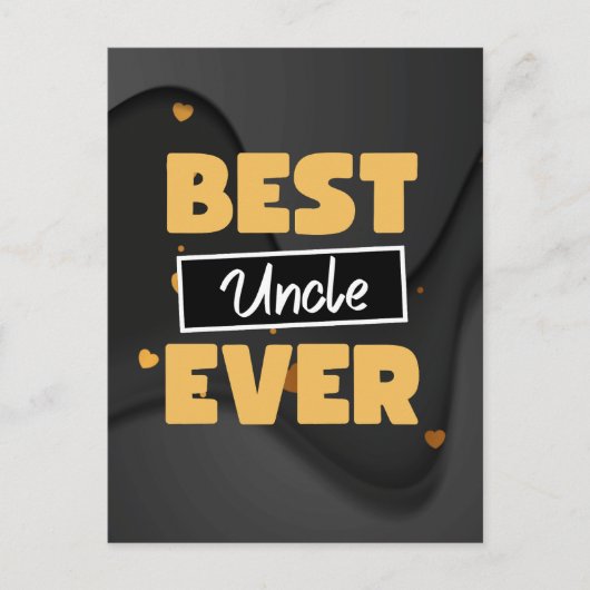 Beste oom ooit briefkaart (Voorkant)