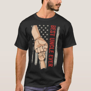 Beste Oom Ooit Eerste Bump Amerikaanse Vlag Funny T-shirt
