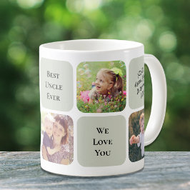 Beste oom ooit fotocollage koffiemok