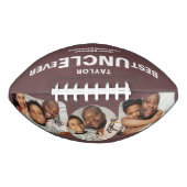 Beste oom ooit gepersonaliseerde foto en tekst american football (Voorkant)