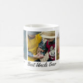 Beste oom ooit gepersonaliseerde fotocollage koffiemok (Center)