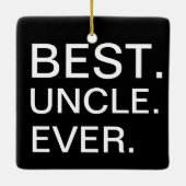 Beste Oom Ooit Keramisch Ornament (Achterkant)