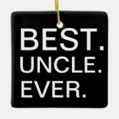 Beste Oom Ooit Keramisch Ornament (Voorkant)