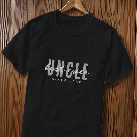 Beste Oom Ooit Modern Elegant Eenvoudige Vaderdag T-shirt