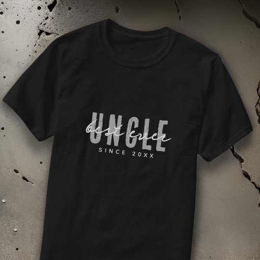 Beste Oom Ooit Modern Elegant Eenvoudige Vaderdag T-shirt