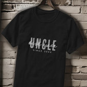 Beste Oom Ooit Modern Elegant Eenvoudige Vaderdag T-shirt