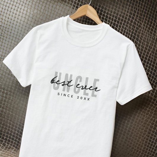 Beste Oom Ooit Modern Elegant Eenvoudige Vaderdag T-shirt