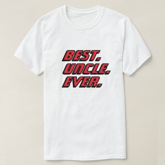 Beste Oom Ooit Modern Racen T-shirt (Design voorkant)