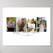 Beste Oom Ooit Modern Schrift 4 Foto's Collage Poster (Voorkant)
