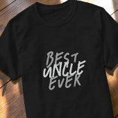 Beste Oom Ooit Modern Wit en Grijs Grunge T-shirt