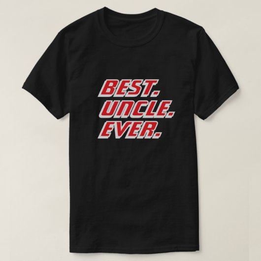 Beste Oom Ooit Moderne Racen T-shirt (Design voorkant)