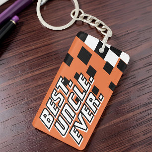 Beste Oom Ooit Motorsport Racen Modern Damastenrui Sleutelhanger
