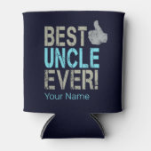 Beste oom ooit ontwerp met duim omhoog blikjeskoeler (Voorkant)