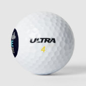 Beste oom ooit ontwerp met duim omhoog golfballen (Logo)