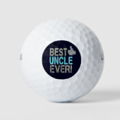 Beste oom ooit ontwerp met duim omhoog golfballen (Voorkant)