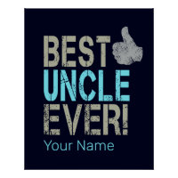 Beste oom ooit  ontwerp met duim omhoog