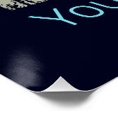 Beste oom ooit  ontwerp met duim omhoog perfect poster (Hoek)