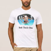 Beste oom ooit plezier koele unieke aangepaste fot t-shirt (Voorkant)