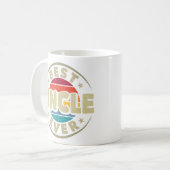 Beste Oom Ooit Retro  Oom Vaderdag Koffiemok (Voorkant links)