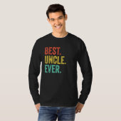  beste oom ooit retro vader vader vader t-shirt (Voorkant volledig)