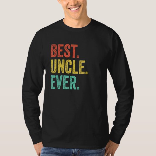  beste oom ooit retro vader vader vader t-shirt (Voorkant)