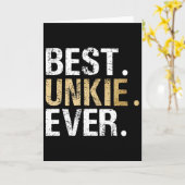 Beste Oom Ooit Speciale Oom Kaart (Gele Bloem)